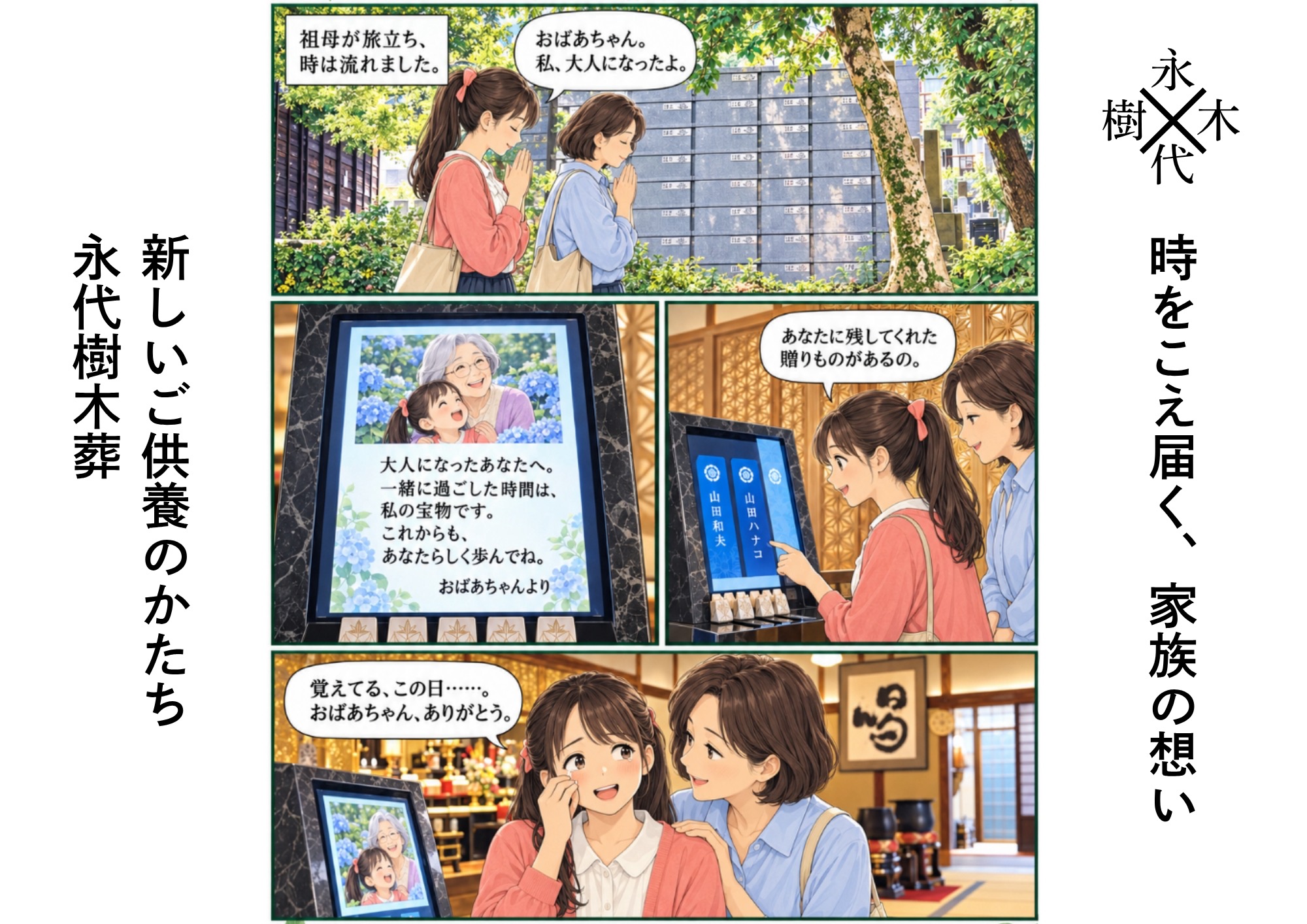 時をこえ届く、家族の想い。新しいご供養のかたち 永代樹木葬